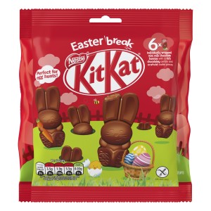 Nestle KIT KAT Шоколадови великденски зайчета 6 бр.